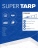 Plandeka Super Tarp standard 150 - rozmiar 3x4m - Plandeka okryciowa polietylenowa (Biała)